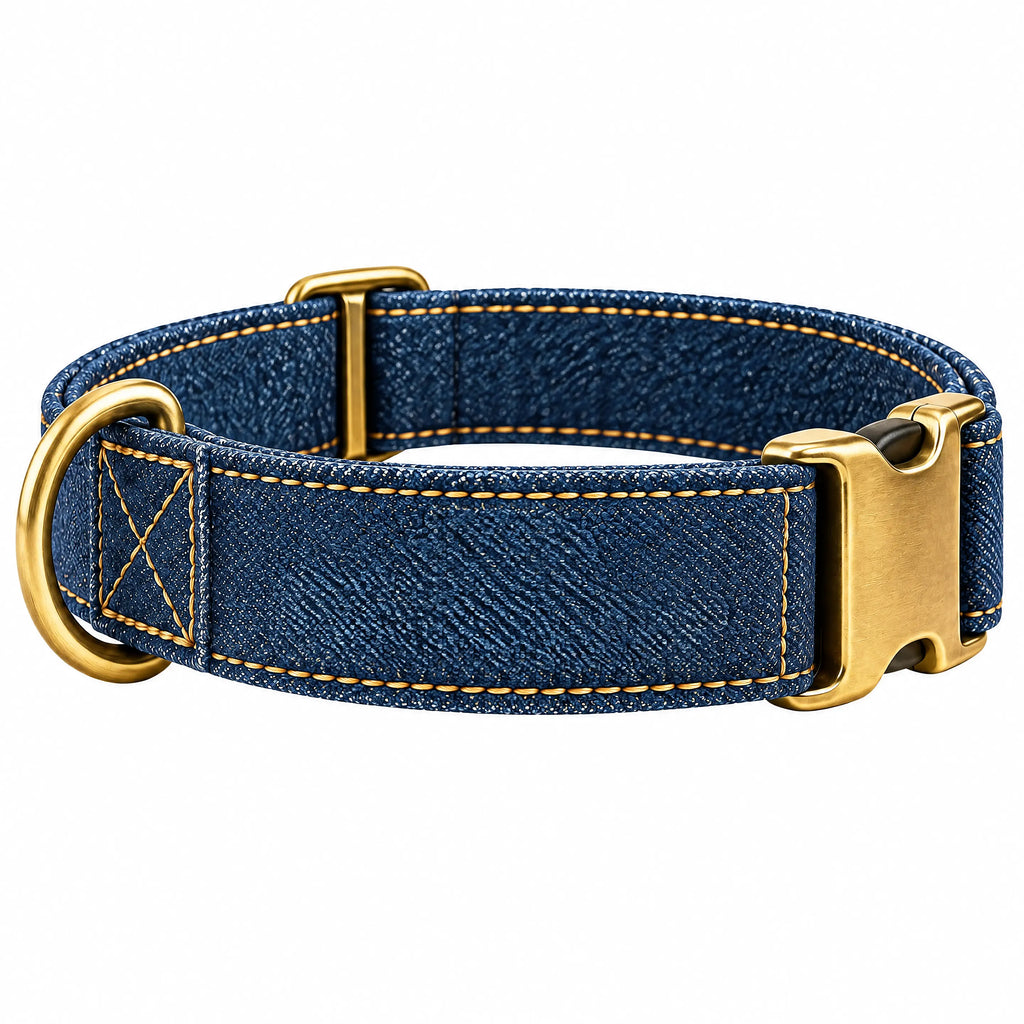 Galvenna™ Denim Pet Grooming Kit with Brush and Comb
