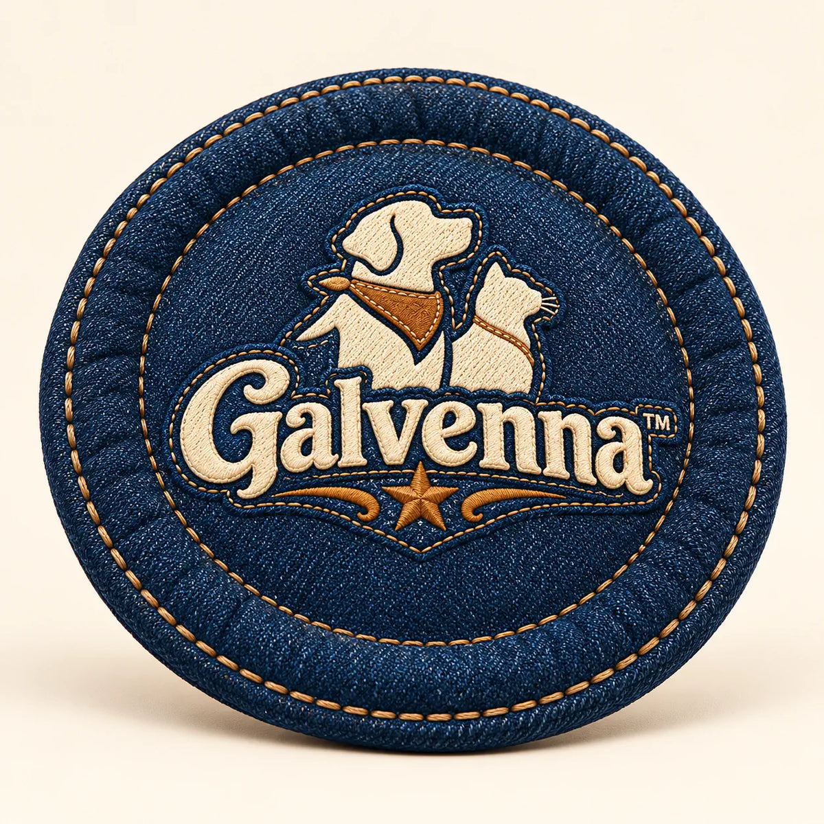 Galvenna™ Denim Star Pet Bandana