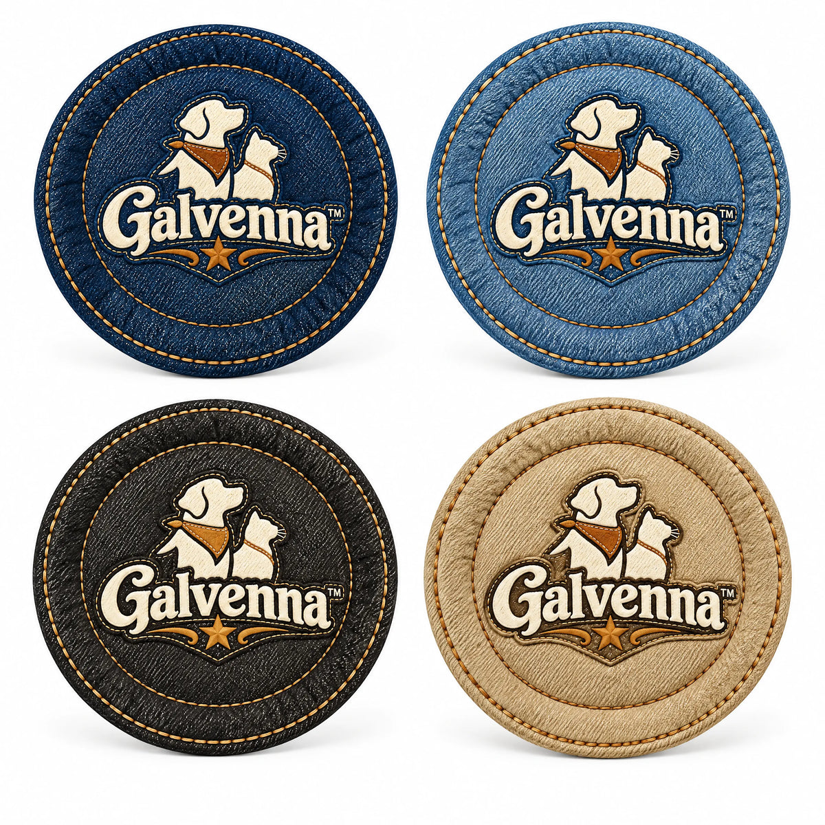 Galvenna™ Denim Star Pet Bandana