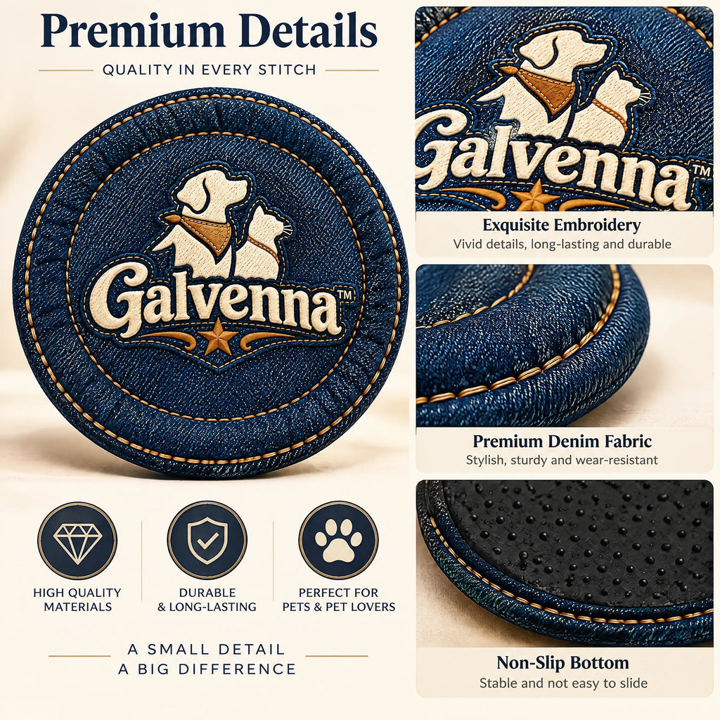 Galvenna™ Denim Star Pet Bandana
