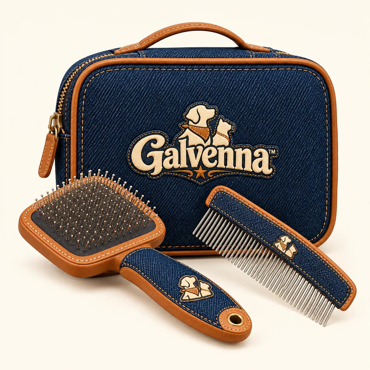 Galvenna™ Denim Star Dog Collar