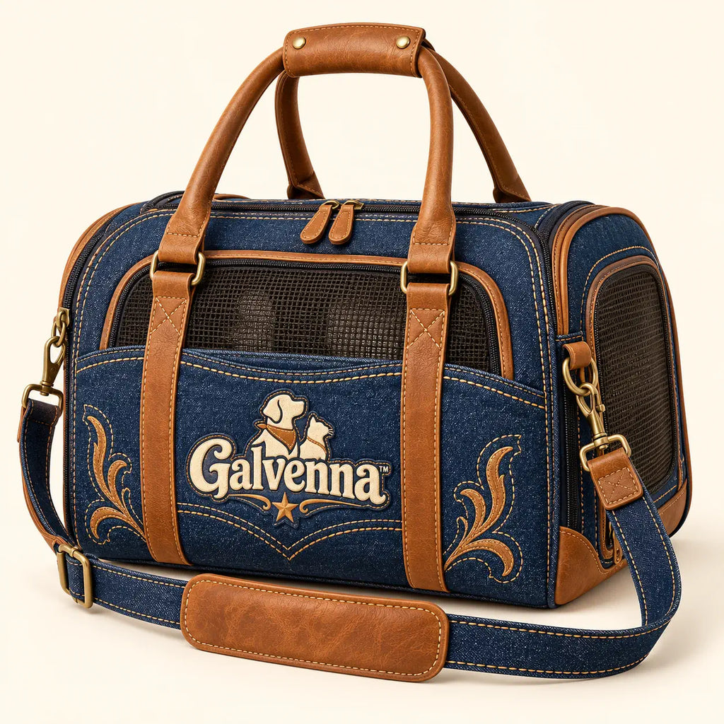 Galvenna™ Denim Star Pet Bed