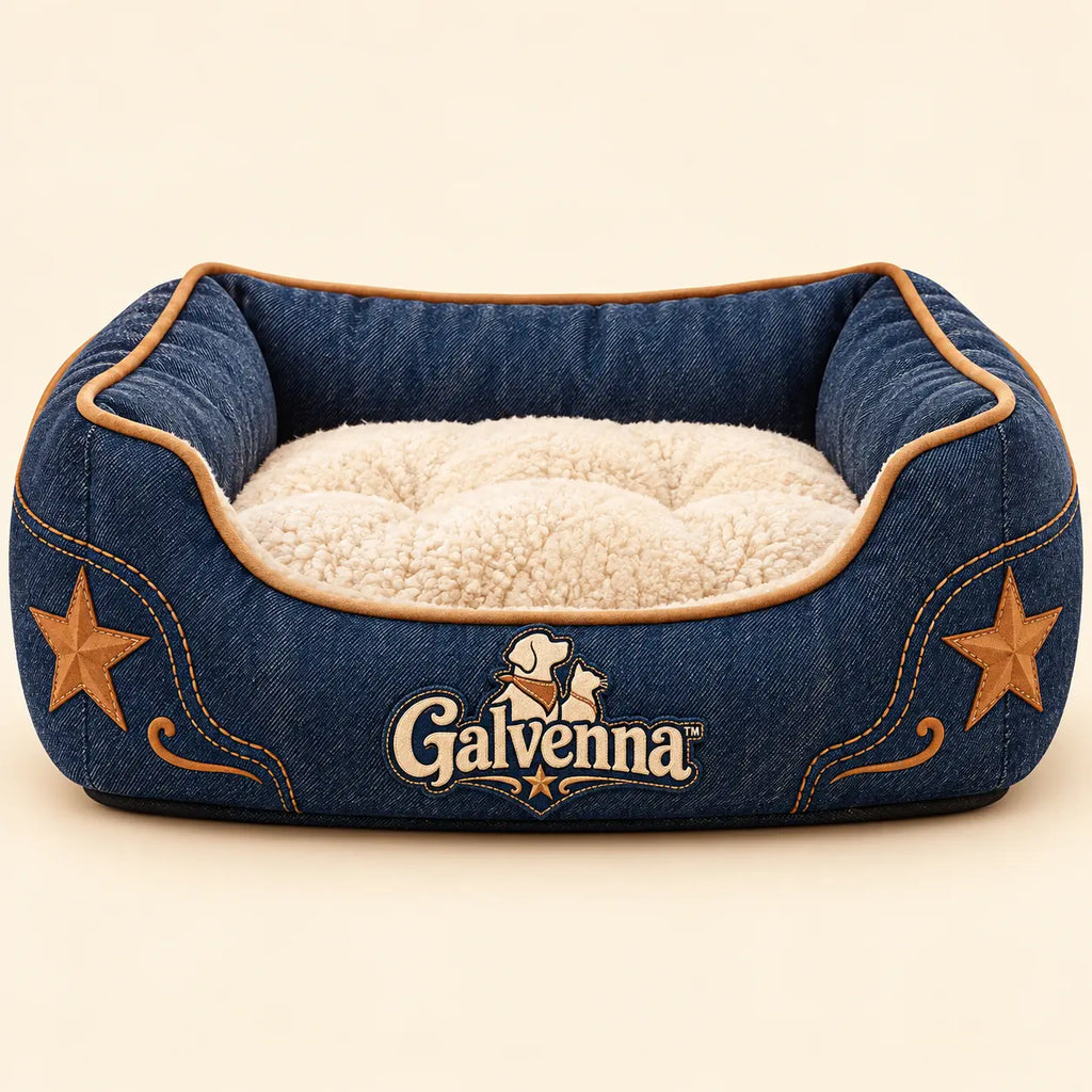 Galvenna™ Western Denim Pet Cowboy Boot Toy
