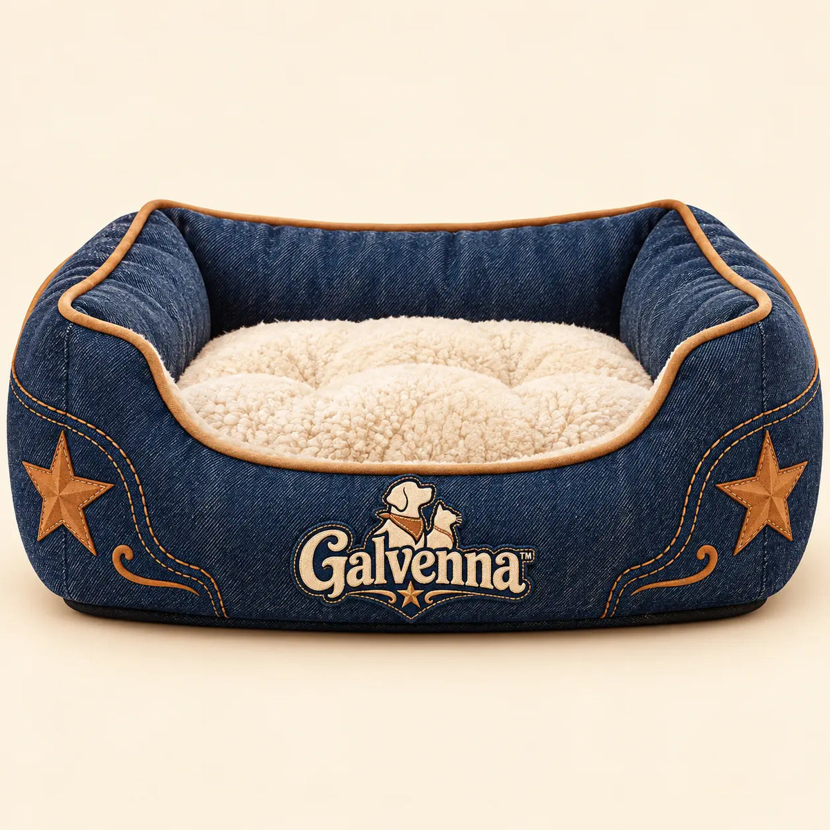 Galvenna™ Western Denim Pet Cowboy Boot Toy