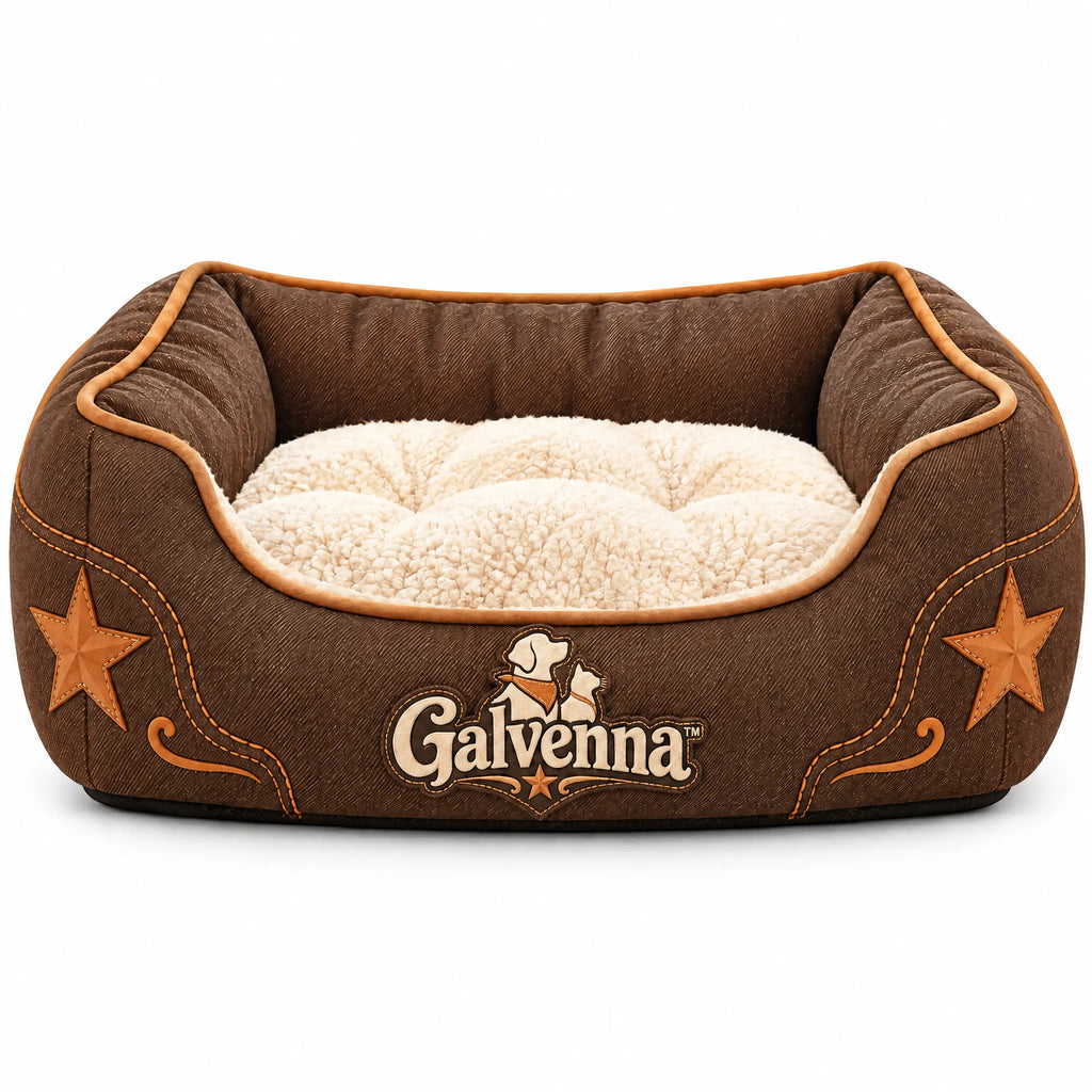 Galvenna™ Western Denim Pet Cowboy Boot Toy