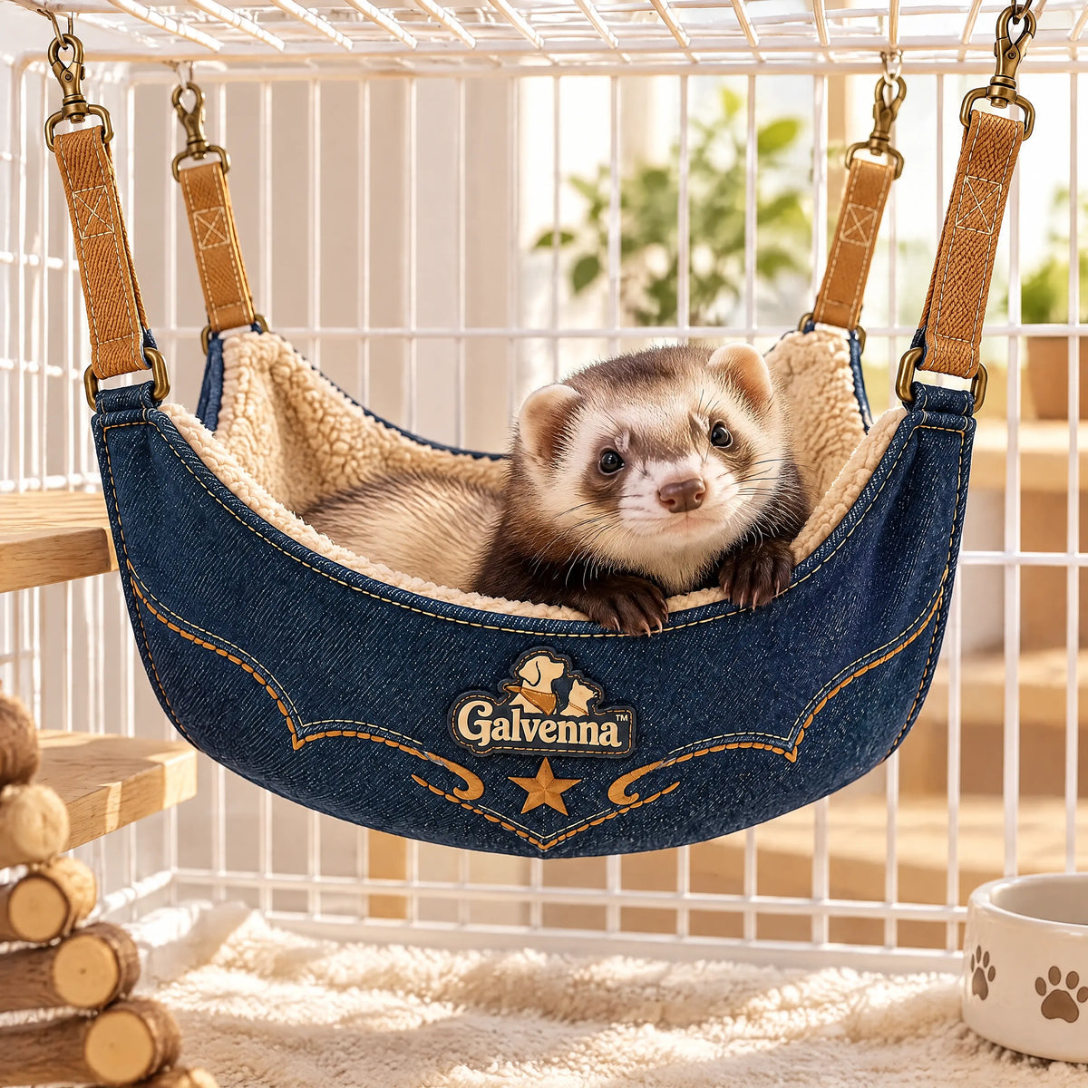 Galvenna™ Denim Pet Sling Carrier
