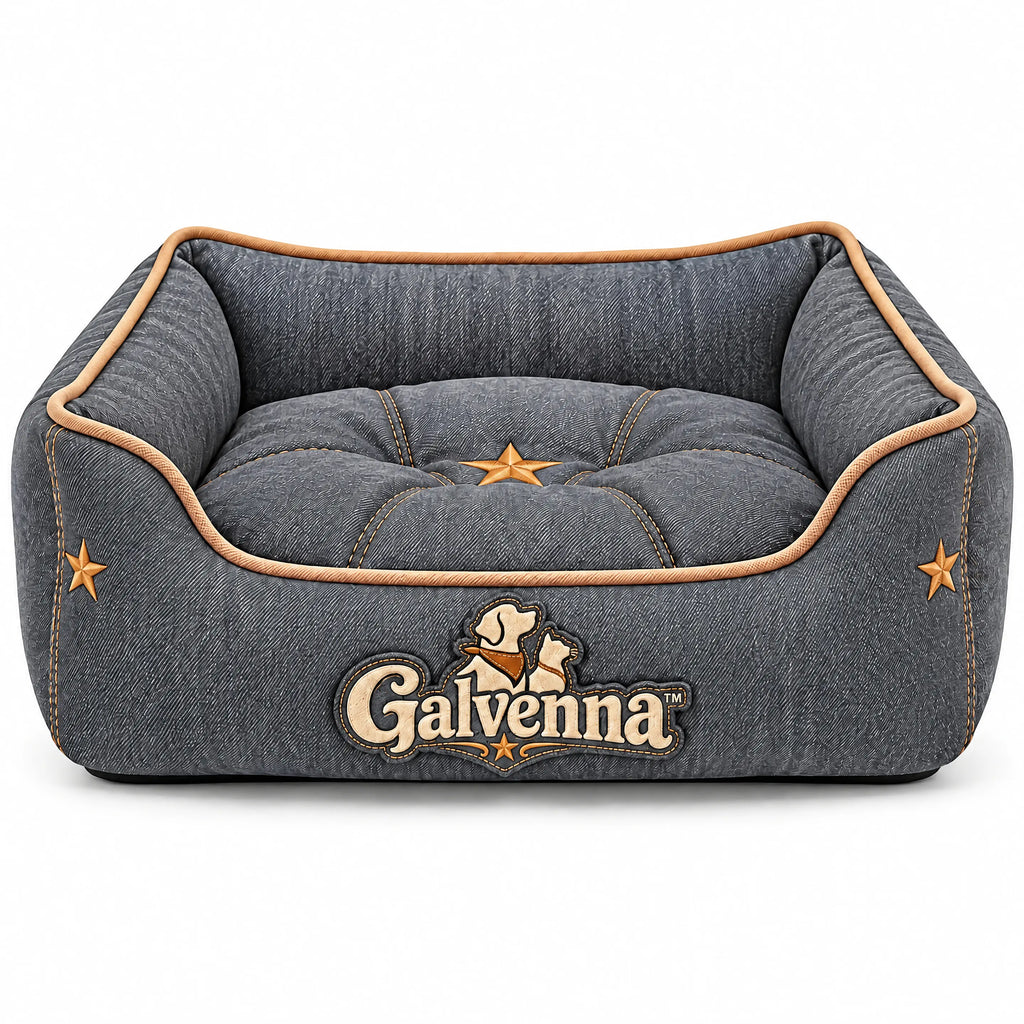 Galvenna™ Denim Travel Pet Blanket Roll